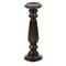 Dark Brown Mango Wood Traditional Candle Holder Set, 3ct.